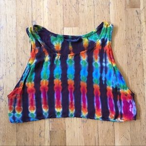 Lindsey Thornburg tie dye crop tank